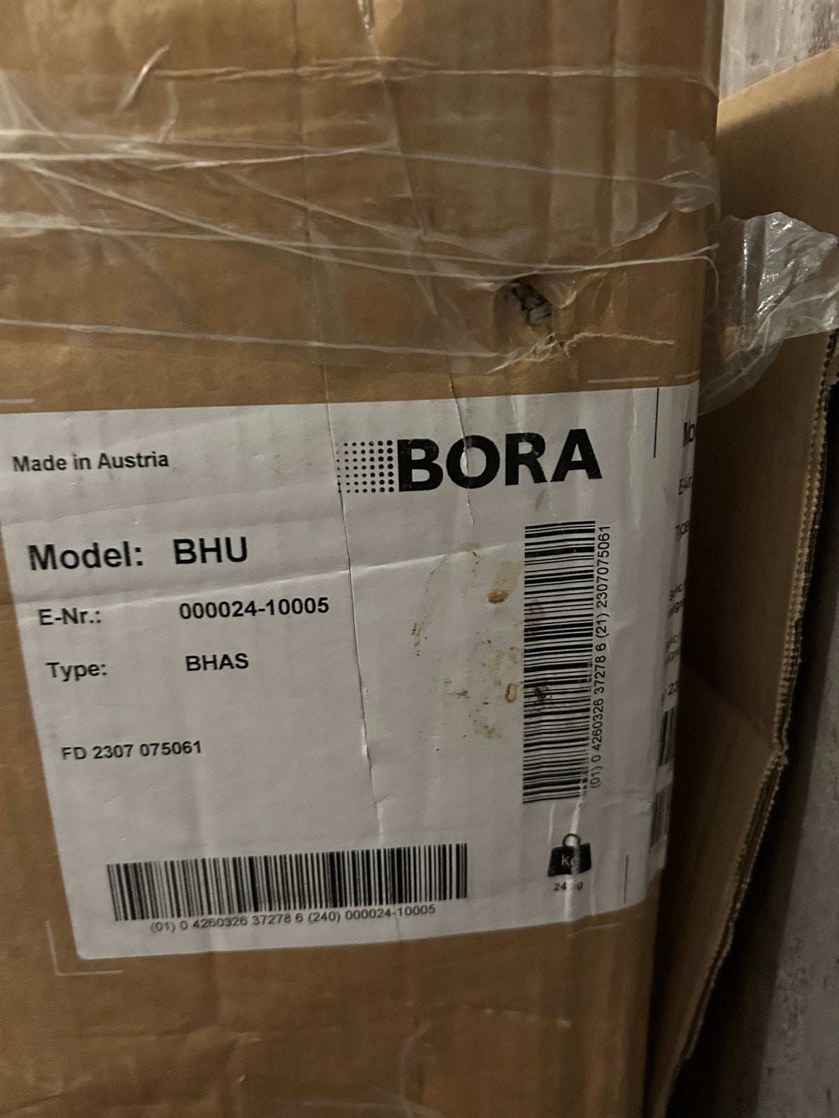 Bora inductiekookplaat met afzuiging (afzuiging defect), Witgoed en Apparatuur, Ophalen, 4 kookzones, Inbouw, Inductie