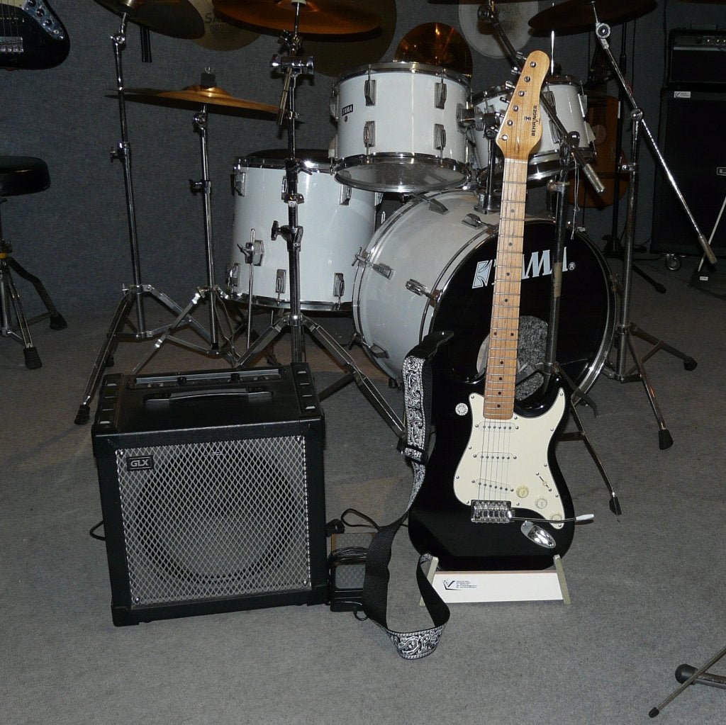 Zwarte strato, Ophalen, Gebruikt, Elektrische gitaar