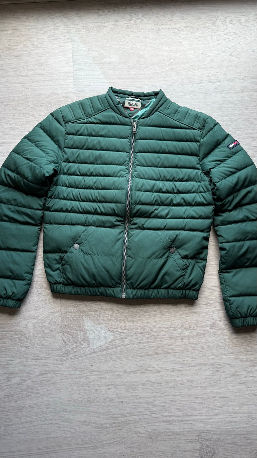 Tommy Hilfiger Dames Gewatteerde Jas Groen, Ophalen of Verzenden, Nieuw, Maat 34 (XS) of kleiner, Groen