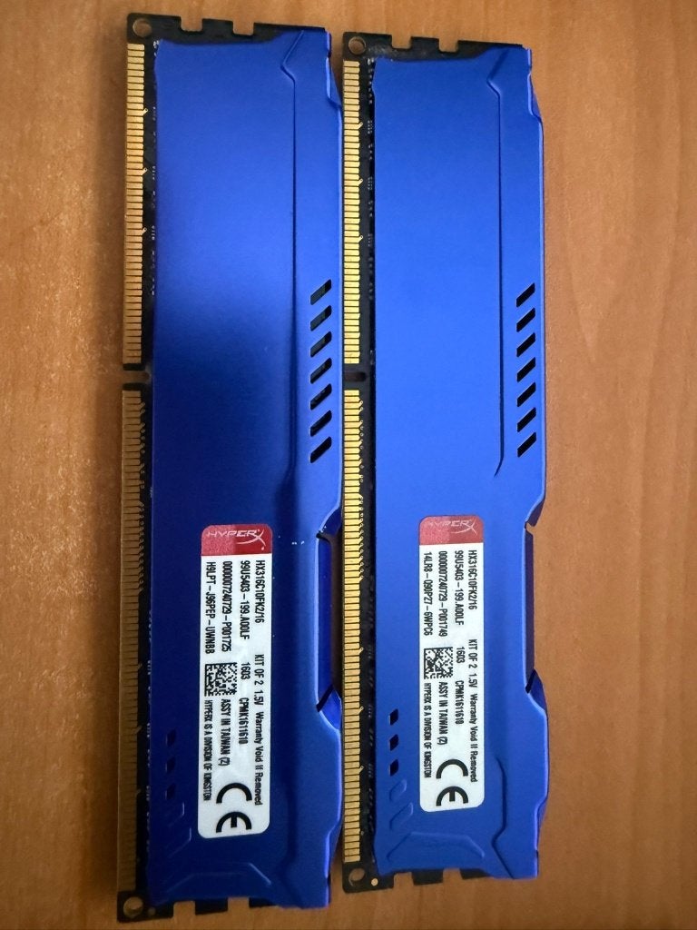 Kingston HyperX FURY 16GB DDR3 RAM – 2×8GB – 1600MHz, Computers en Software, RAM geheugen, DDR3, Ophalen of Verzenden, Zo goed als nieuw