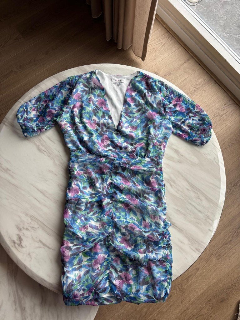 Morgan de Toi Jurk met Bloemenprint - Maat 36, Meerkleurig, Ophalen of Verzenden, Zo goed als nieuw, Maat 36 (S)