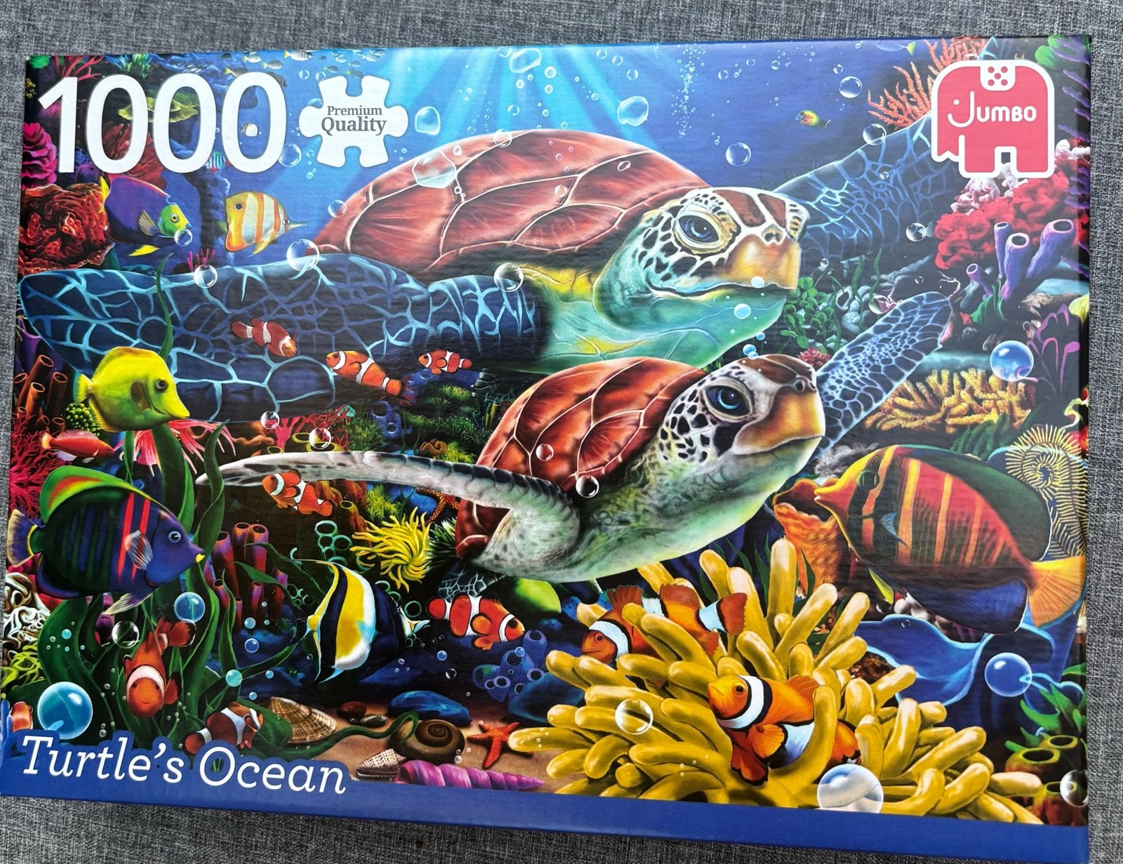 Jumbo Legpuzzel 1000 stukjes Turtle's Ocean, Ophalen of Verzenden, 500 t/m 1500 stukjes, Zo goed als nieuw, Legpuzzel