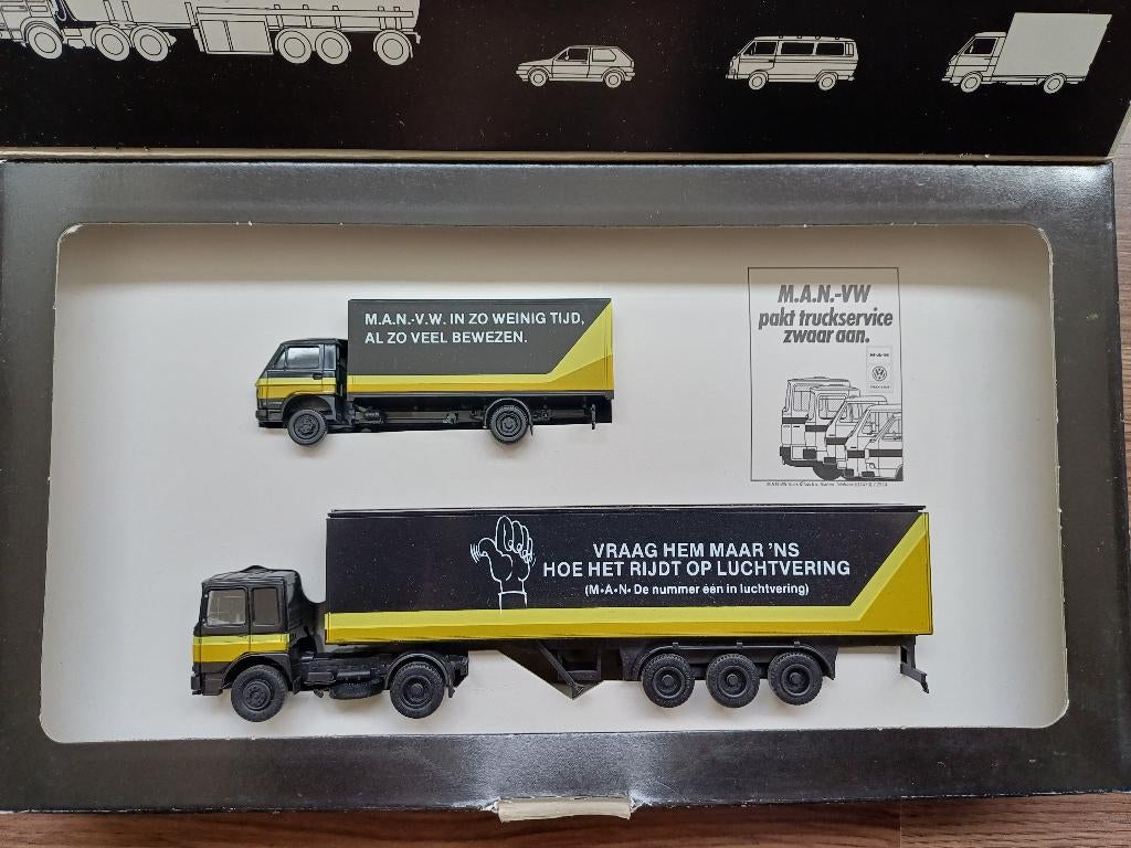 Herpa MAN De nummer één in luchtvering, Ophalen, Nieuw, Bus of Vrachtwagen, Herpa