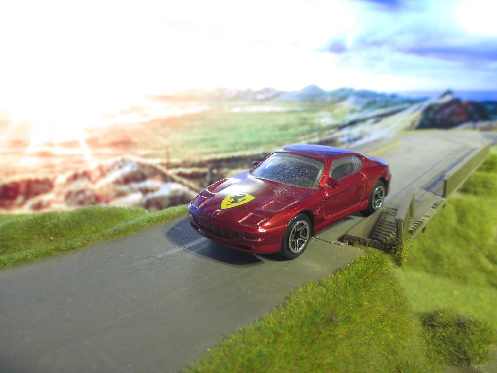 1/61 Ferrari 456 GT - Matchbox MB41-263 Metallic Flake Red, Ophalen of Verzenden, Gebruikt, Auto