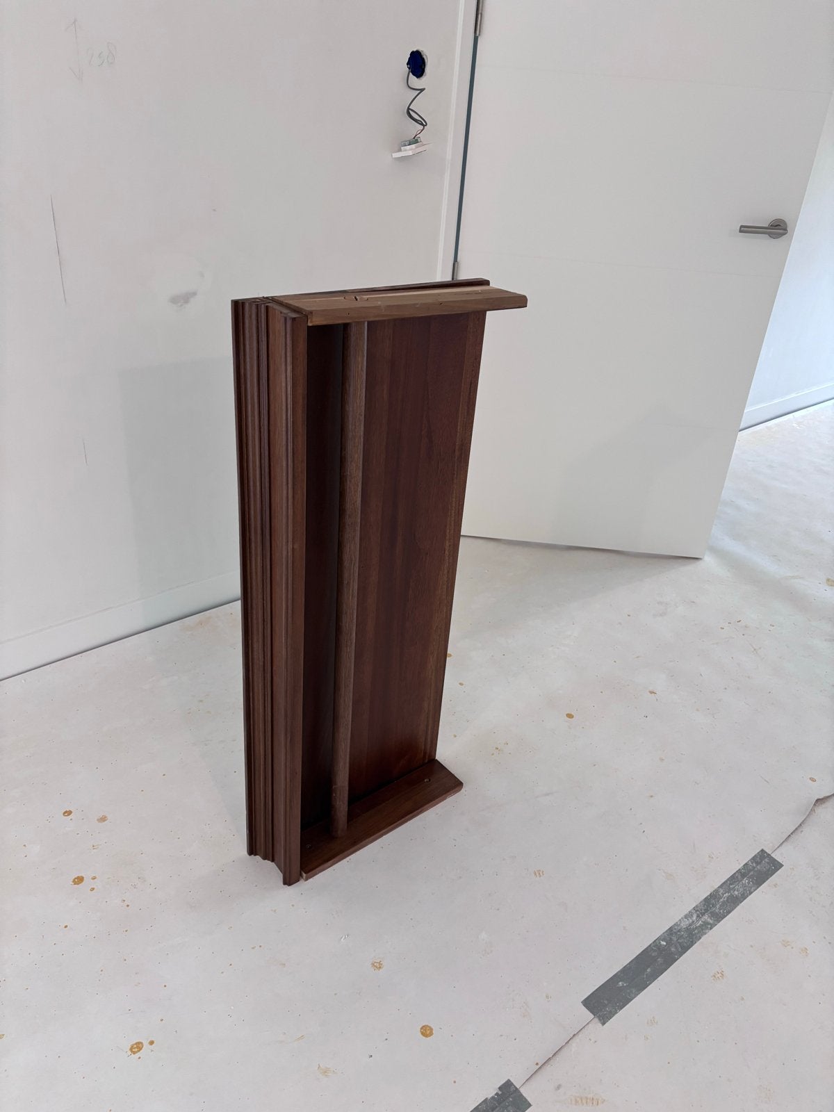 Houten kapstok met hoedenplank 108x47x12 cm, Gebruikt, Minder dan 100 cm, Hout, Ophalen