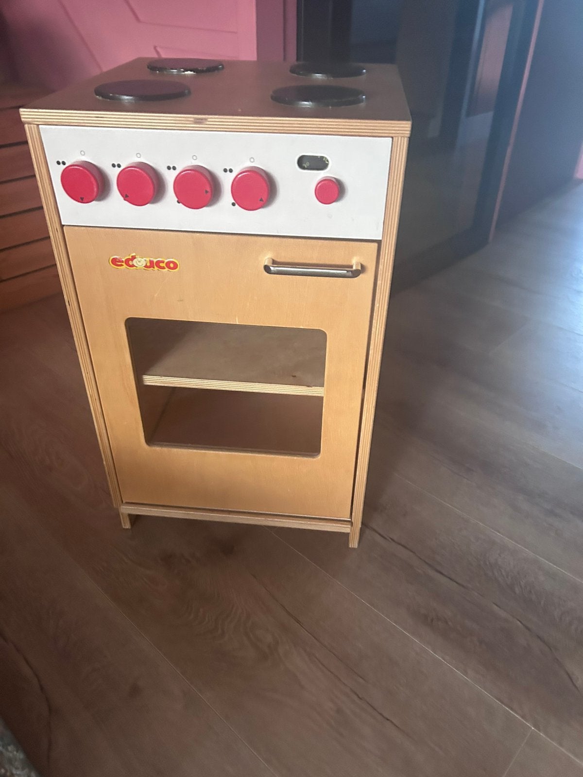 4 pits kookplaat met oven, Ophalen, Gebruikt, Hout, Speelkeuken