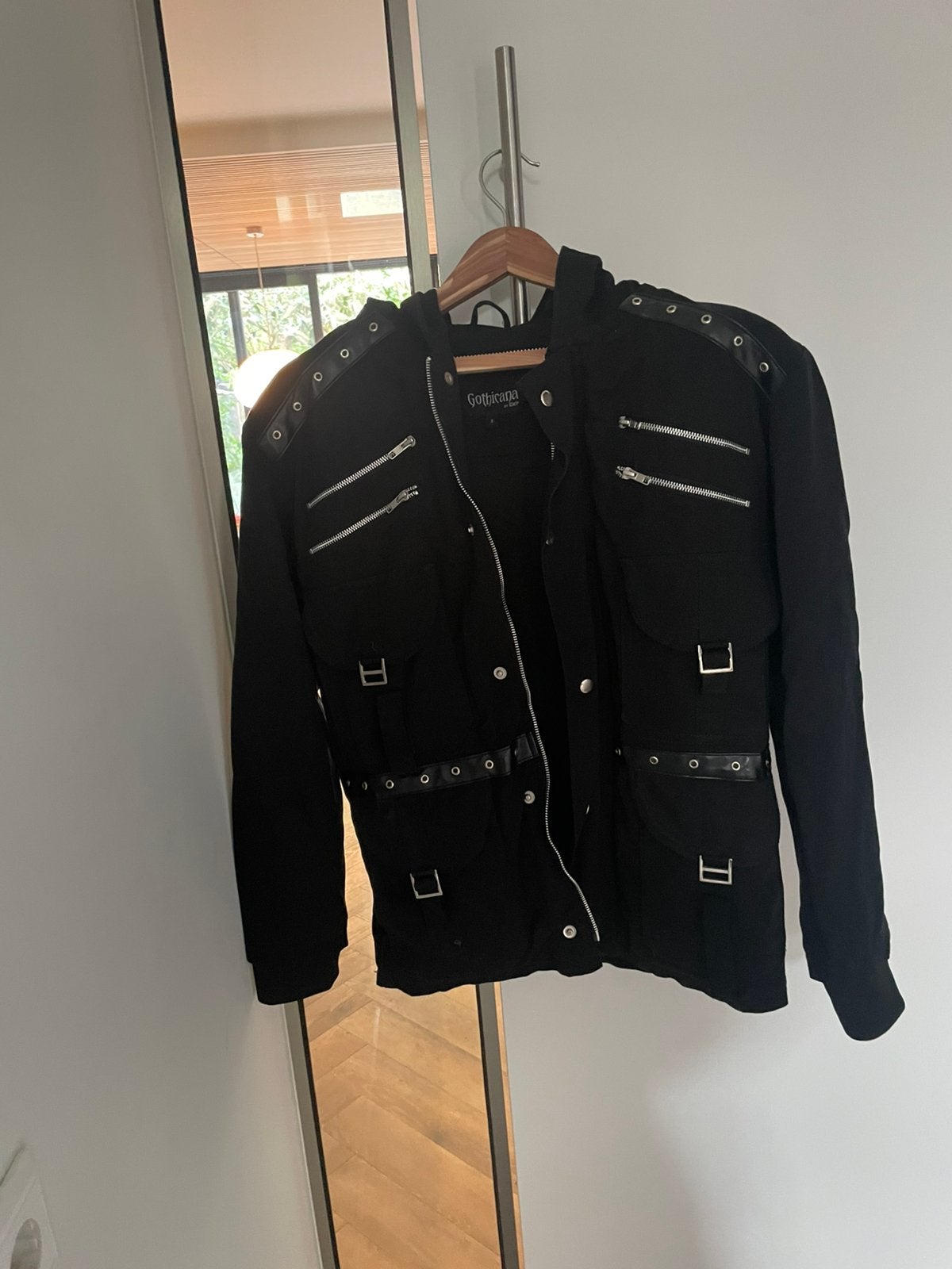 Winterjas van Gothicana by EMP maatS, Kleding | Heren, Ophalen of Verzenden, Zo goed als nieuw, Maat 46 (S) of kleiner, Zwart