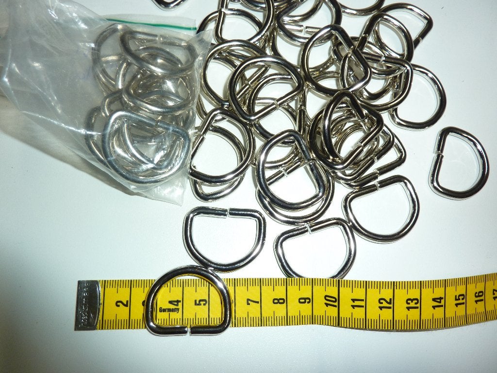 50 kwaliteits D-ringen doorvoer 2.5 cm, Verzenden, Nieuw, Overige typen