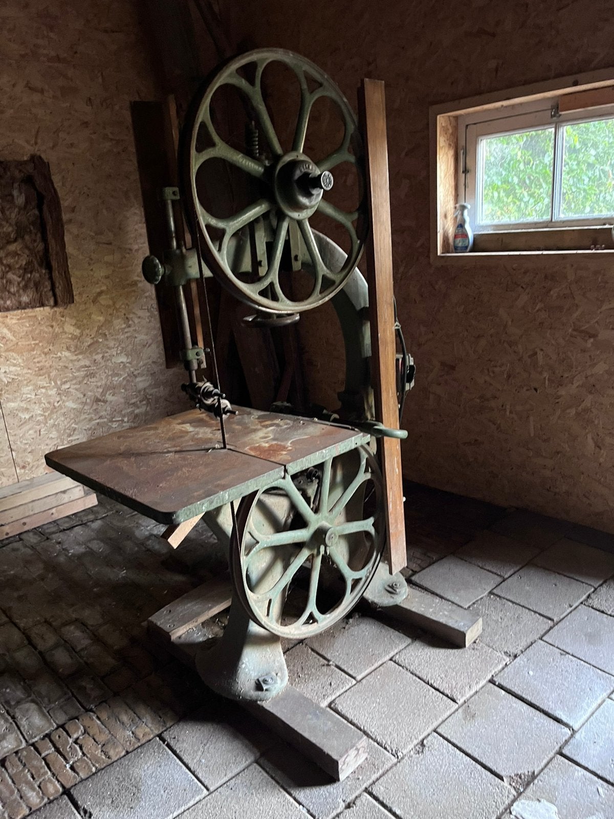 Stokvis en zonen Lintzaagmachine - Vintage Industriële Zaag, Ophalen, Gebruikt, Lintzaag, 70 mm of meer