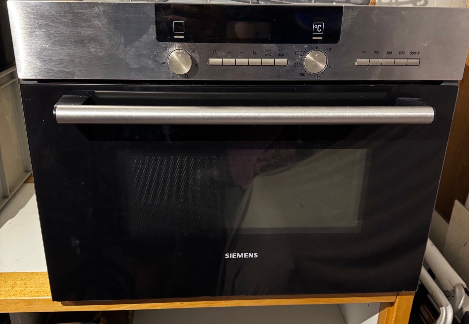 Siemens Combimagnetron/Oven HB84H501 - Gebruikt, Ophalen, Gebruikt, 60 cm of meer, Inbouw