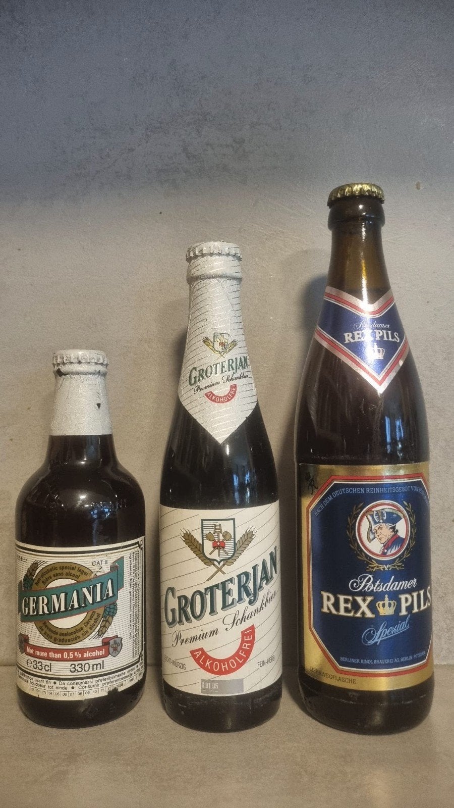 3x Berlijn & Potsdam : Germania '91, Groterjan '95 & Rex '96, Verzamelen, Ophalen of Verzenden, Zo goed als nieuw, Flesje(s), Overige merken