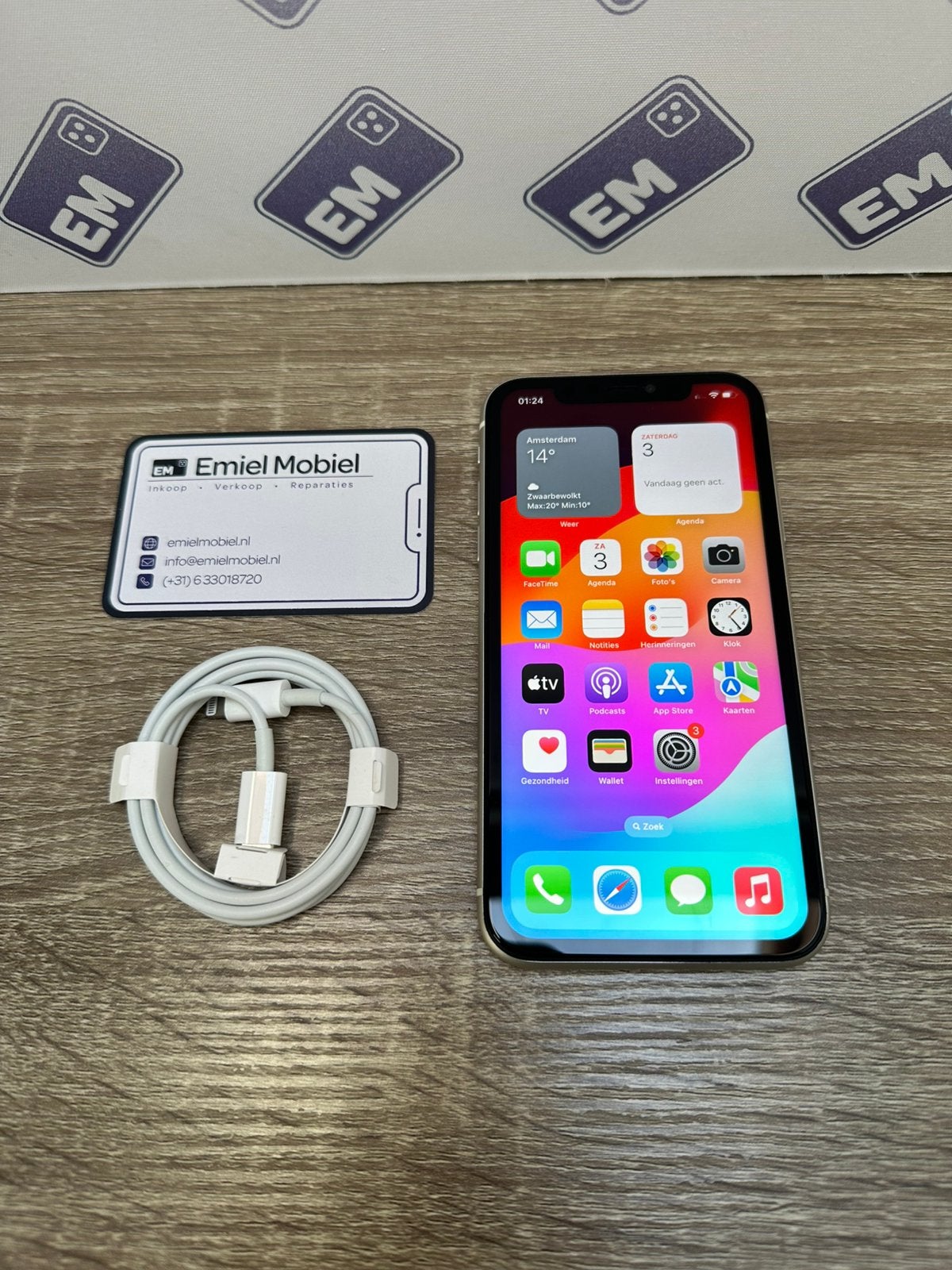 iPhone 11 - 64GB / batterij 100% / garantie, Telecommunicatie, Wit, Zo goed als nieuw, 64 GB, Zonder simlock