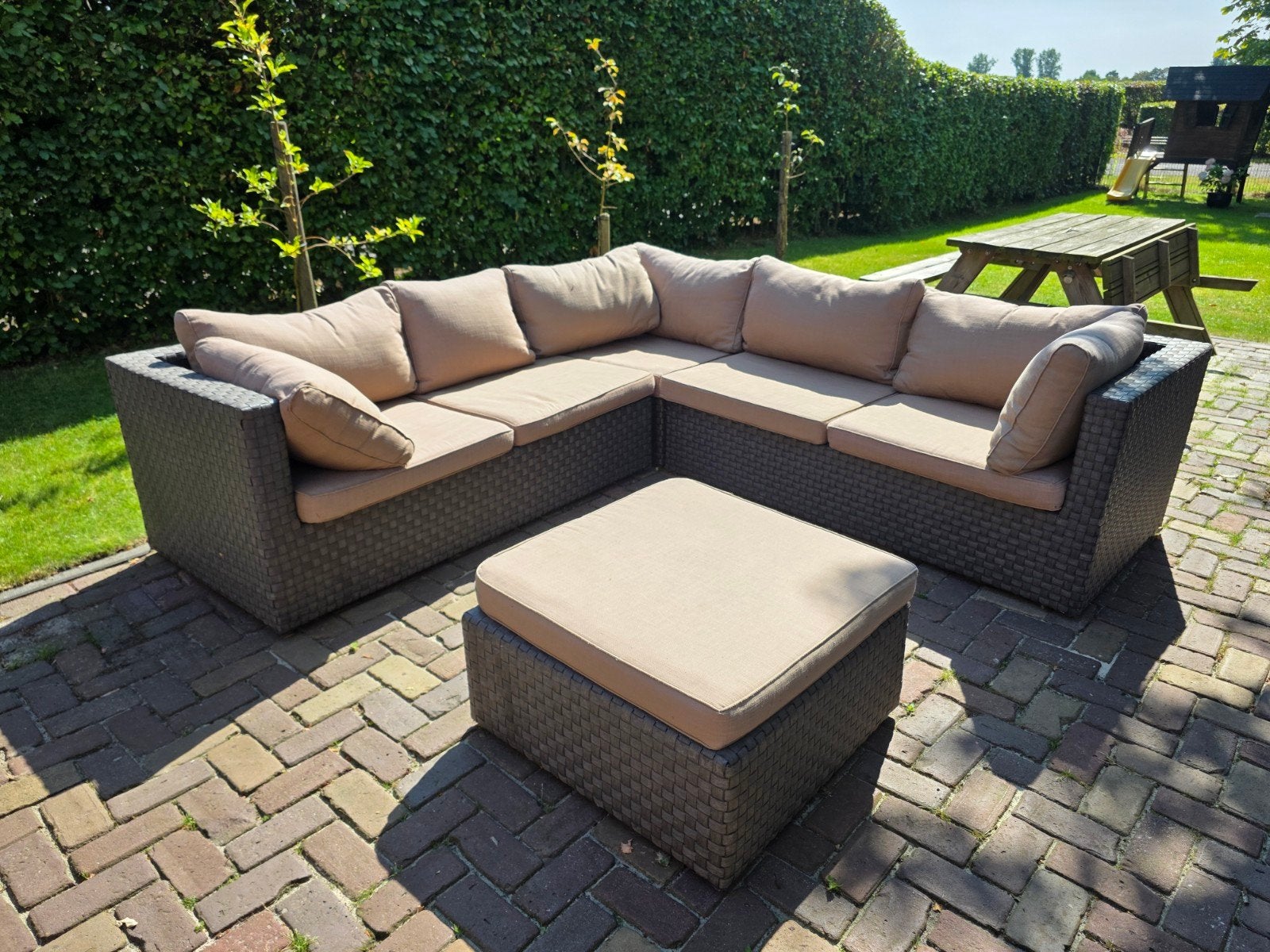 Loungeset, Tuin en Terras, Ophalen, Bank