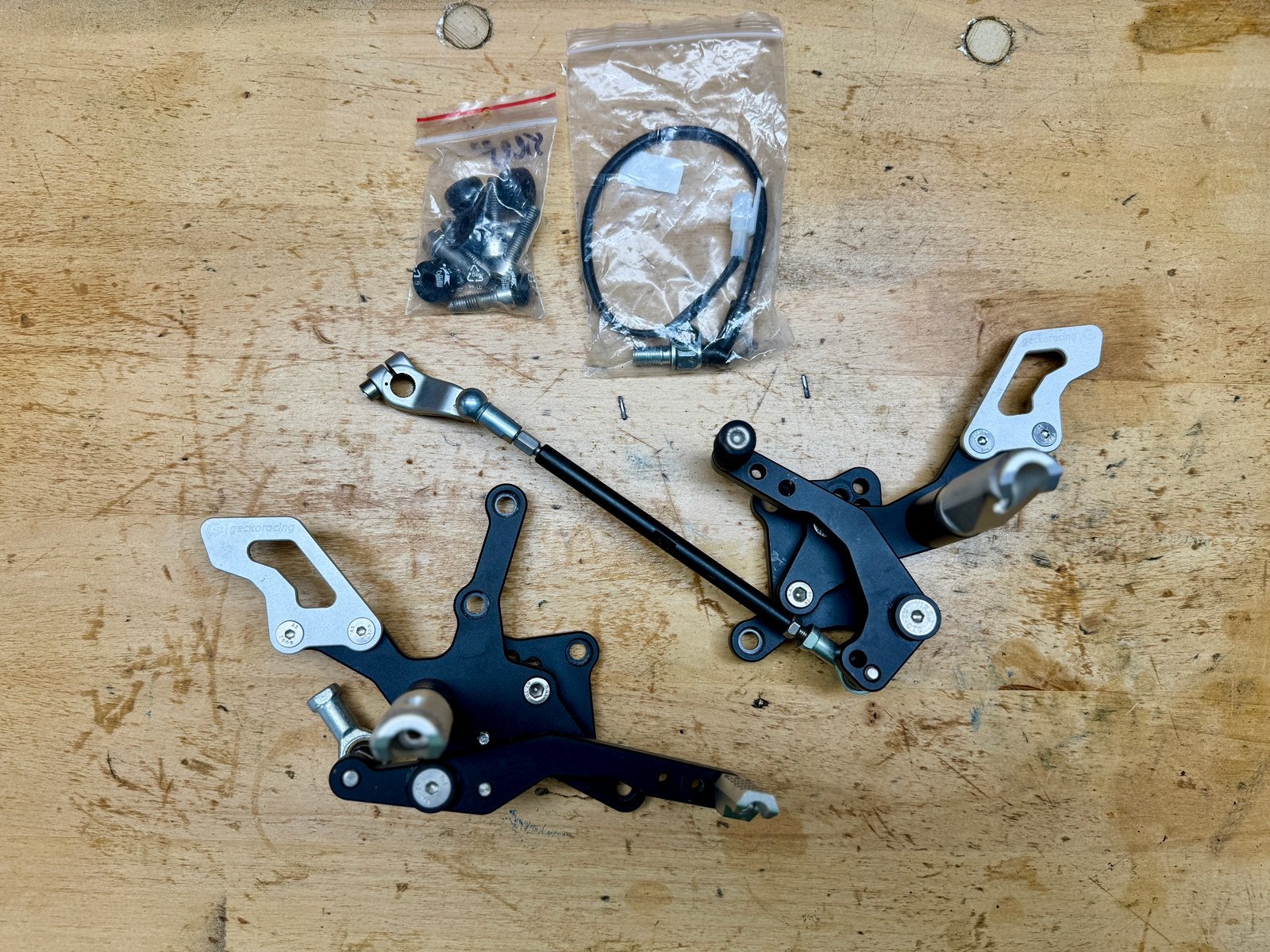 Triumph speed triple 955 rearset voetsteunen, Ophalen of Verzenden, Gebruikt