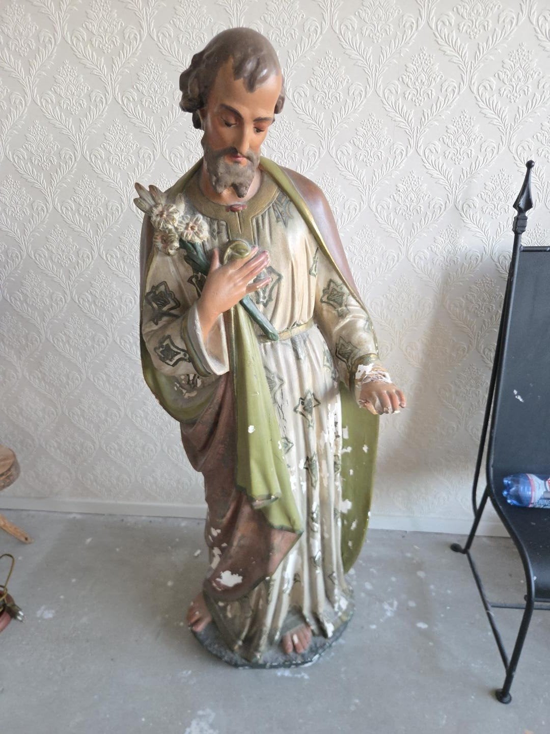 Antiek beeld van Sint Jozef - Religieuze kunst, Antiek en Kunst, Ophalen
