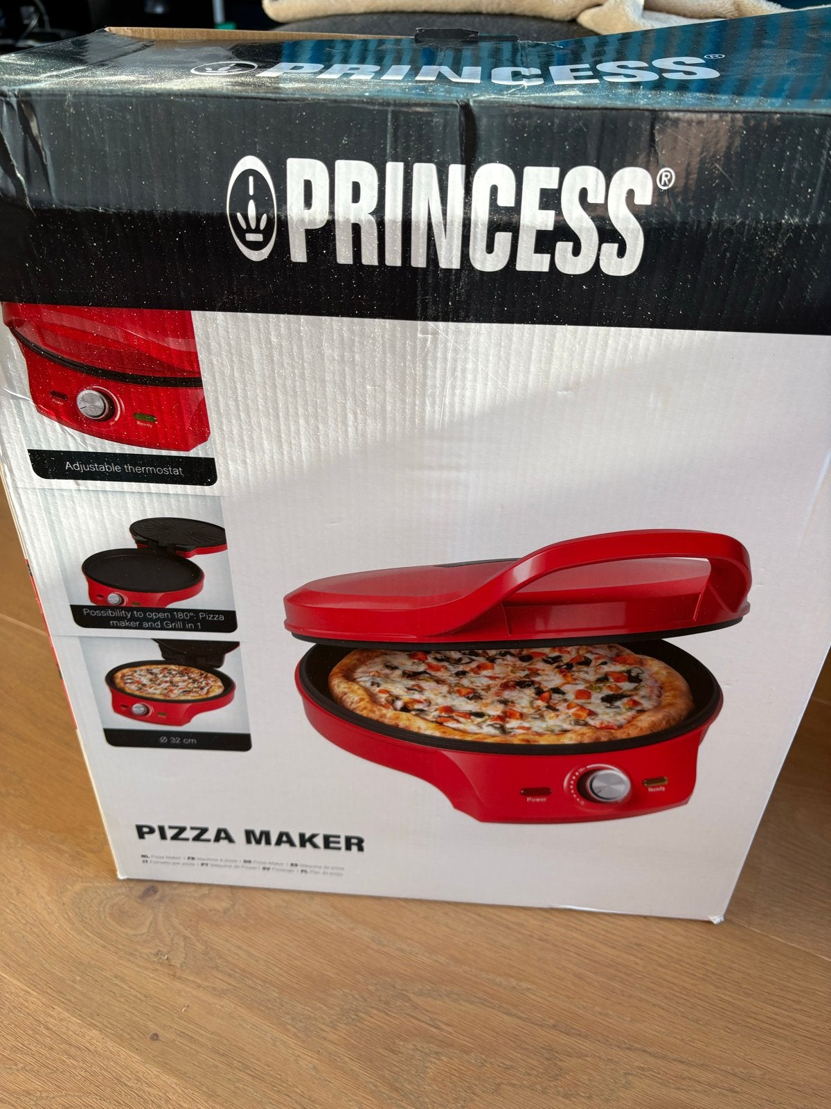 Princess Pizzamaker en Grill 3-in-1 - Rood, Ophalen, Zo goed als nieuw