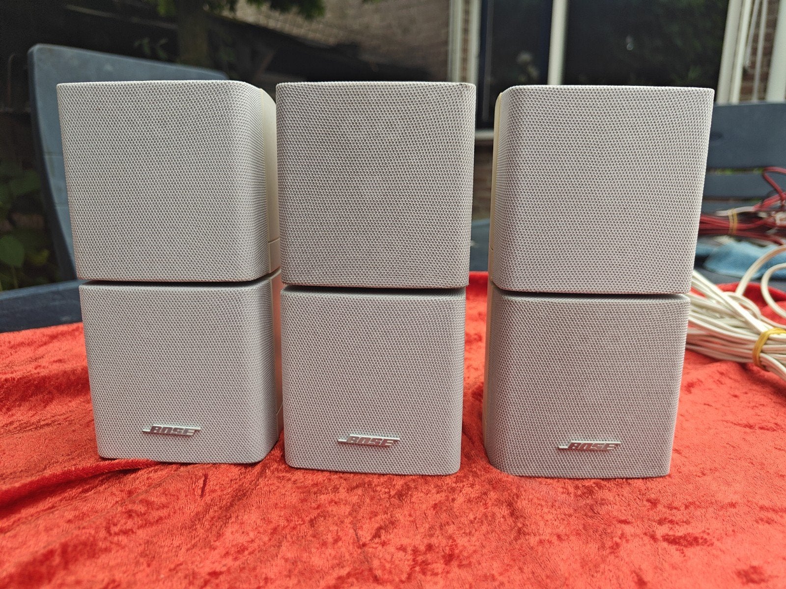 Bose Dubbele Cube luidsprekers 3x Wit of zwart, Overige merken, Soundbar, 70 watt of meer, Ophalen of Verzenden
