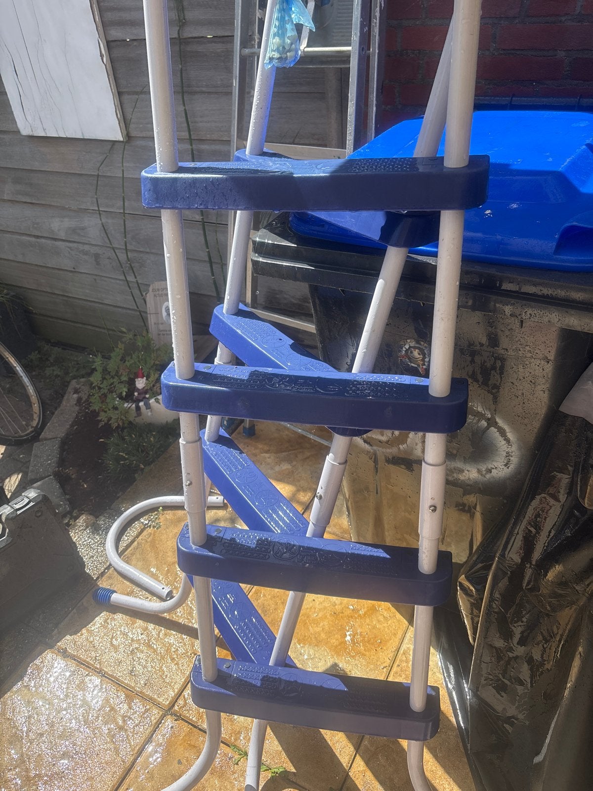 Zwembadtrapje -, Tuin en Terras, Zwembad-toebehoren, Ophalen, Zo goed als nieuw, Ladder