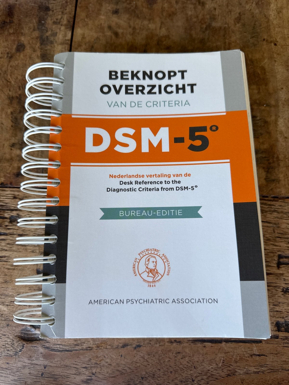 DSM-5 Beknopt Overzicht van de Criteria Bureau-editie, Boeken, Ophalen of Verzenden, Zo goed als nieuw, Klinische psychologie