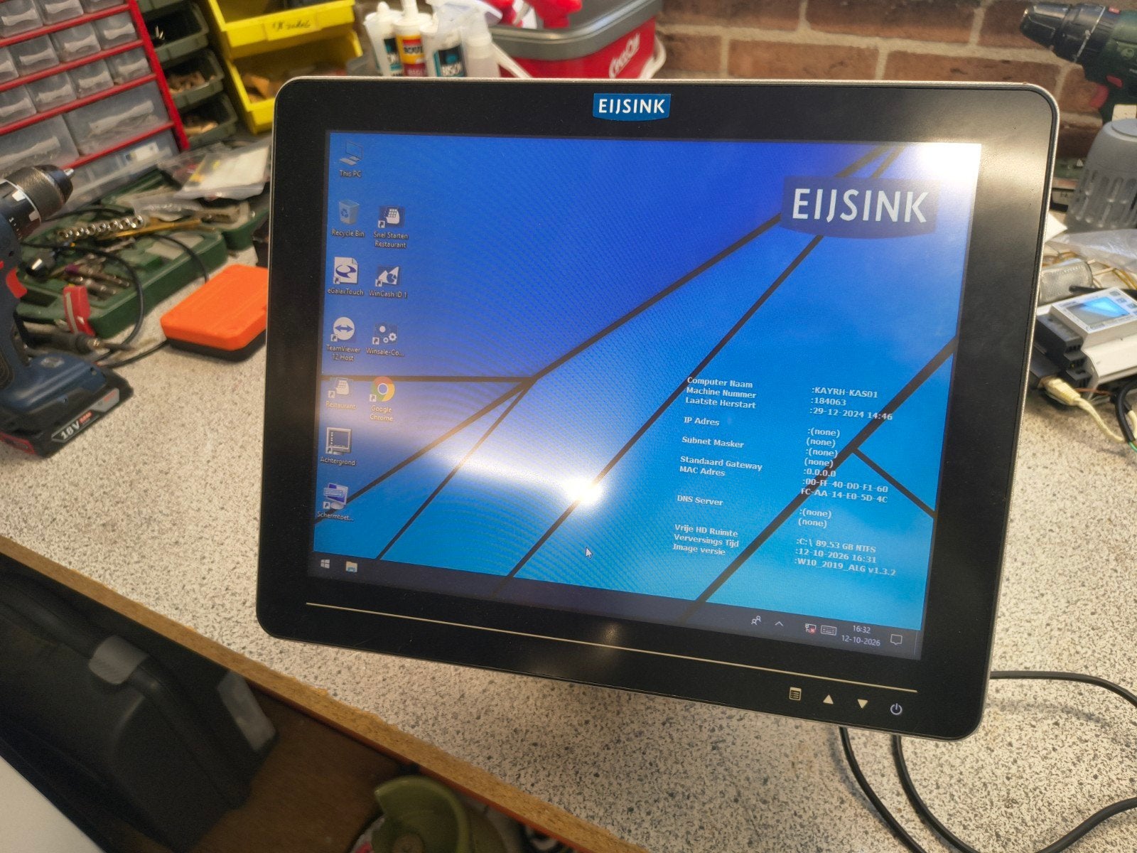 FEC AerPOS AP-3435 Touchscreen Kassa pf, Computers en Software, Ophalen of Verzenden, SSD