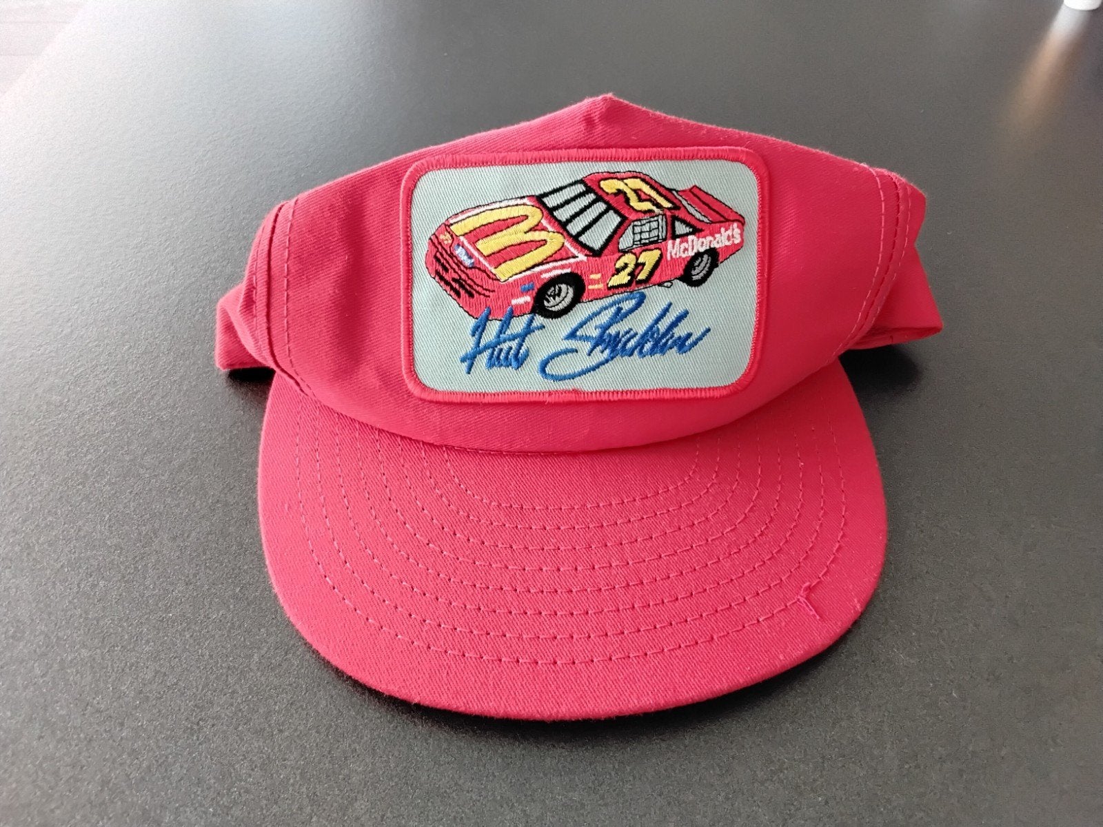 Vintage McDonald's Racing Pet - Rode Pet met Raceauto, Pet, McDonald's, Gedragen, One size fits all