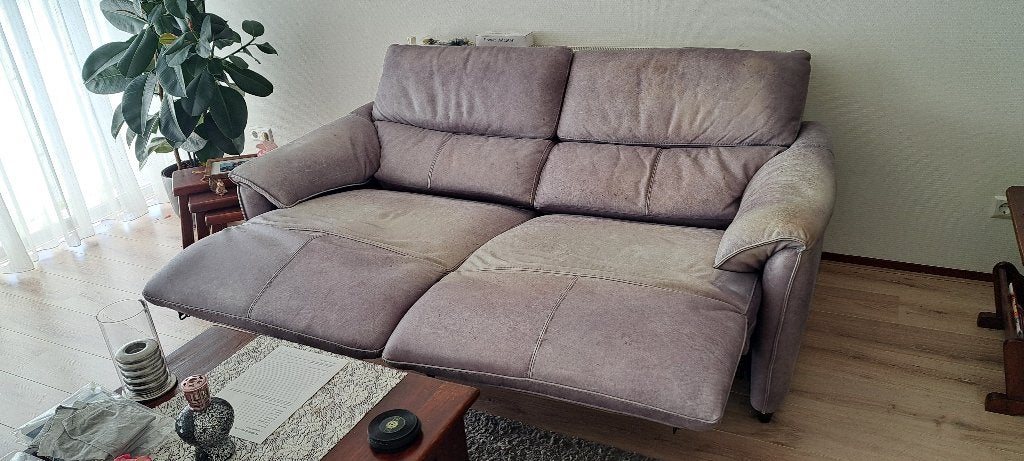 Comfortabele tweepersoonsbank met gebruikssporen, Huis en Inrichting, Ophalen, Gebruikt, 150 tot 200 cm, Tweepersoons