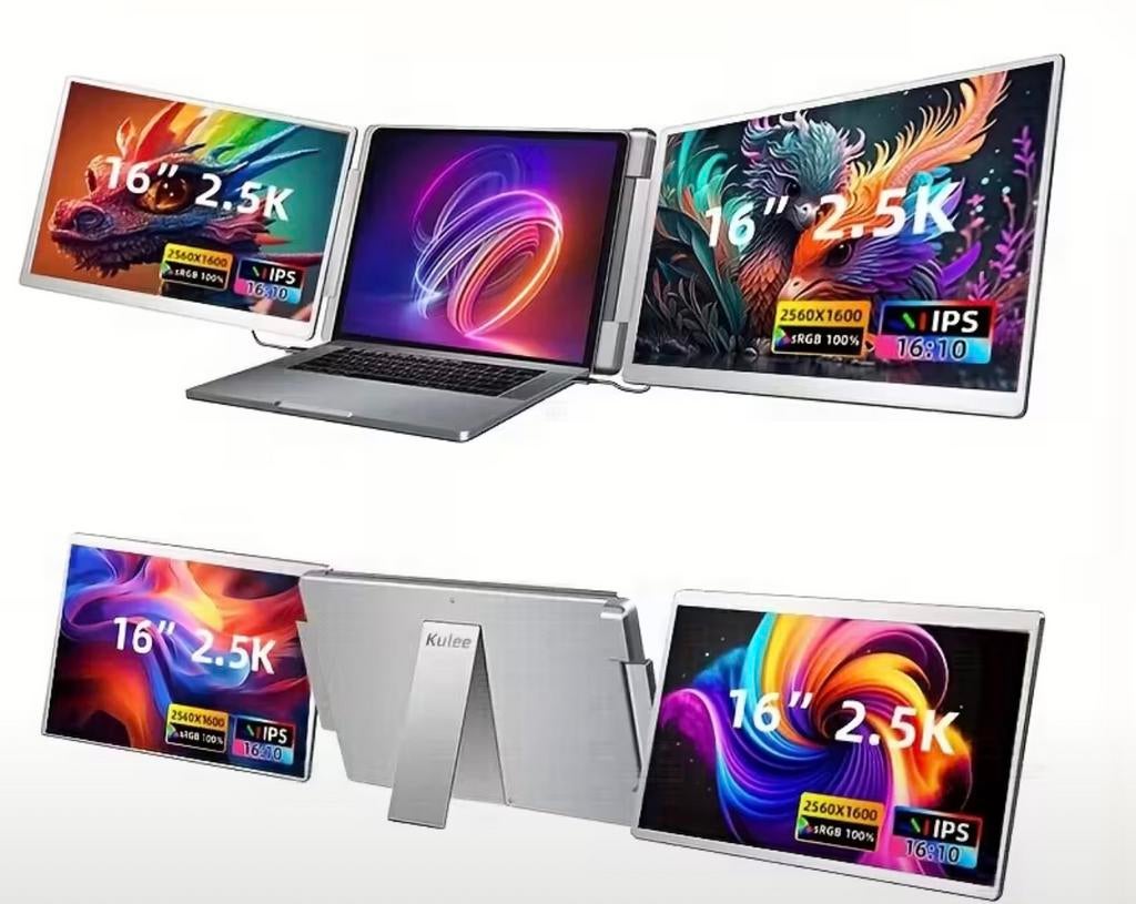 New 16" Laptop Screen Extender 2.5K 2560*1600, Computers en Software, Monitoren, IPS, Nieuw, Ophalen of Verzenden, Ultra HD (4K)