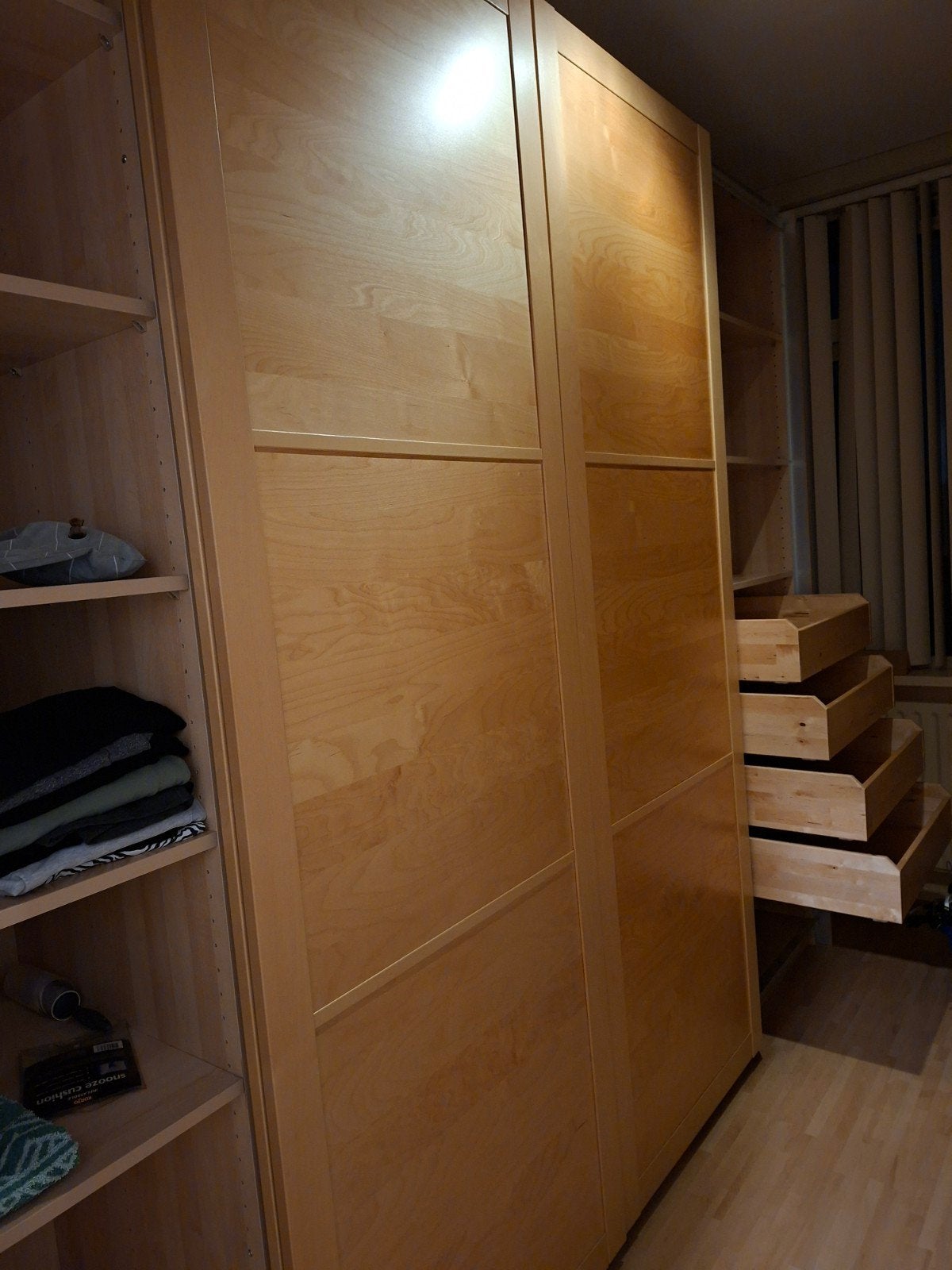 Ikea Pax Kast met 4 Schuifdeuren en Flexibele Indeling, Ophalen, Gebruikt, 200 cm of meer, Met lade(s)