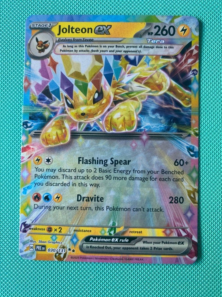 Jolteon EX 030/131 PRE, Ophalen of Verzenden, Nieuw, Losse kaart, Foil