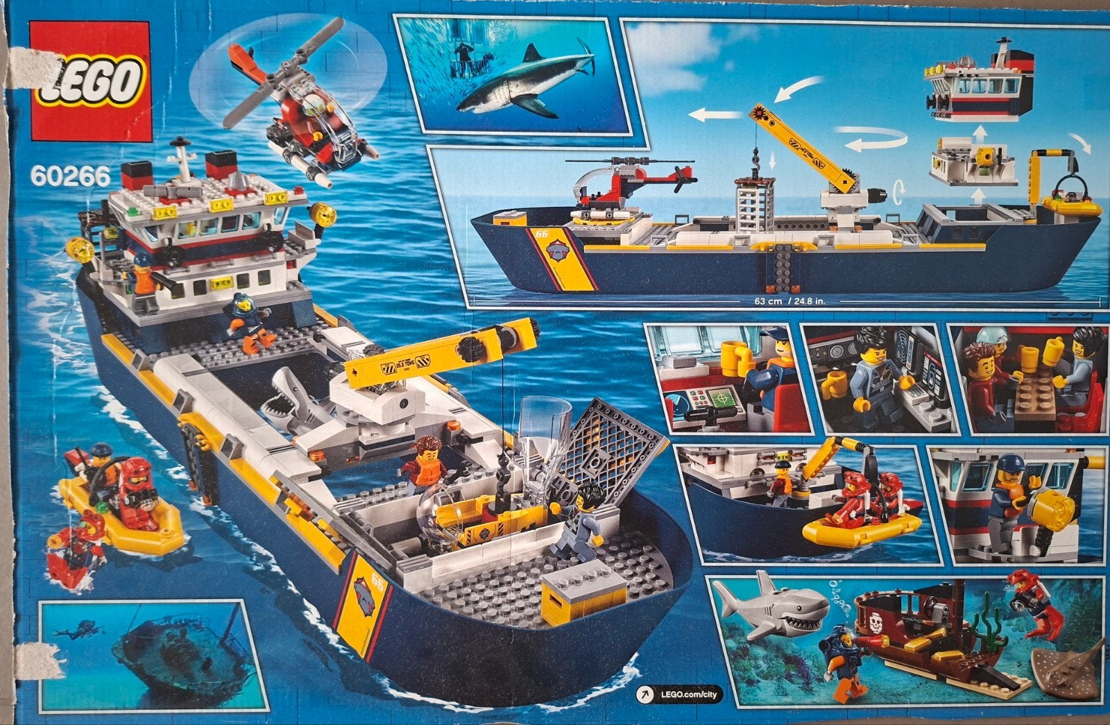 LEGO City Oceaan Onderzoeksschip (60266), Ophalen of Verzenden, Zo goed als nieuw
