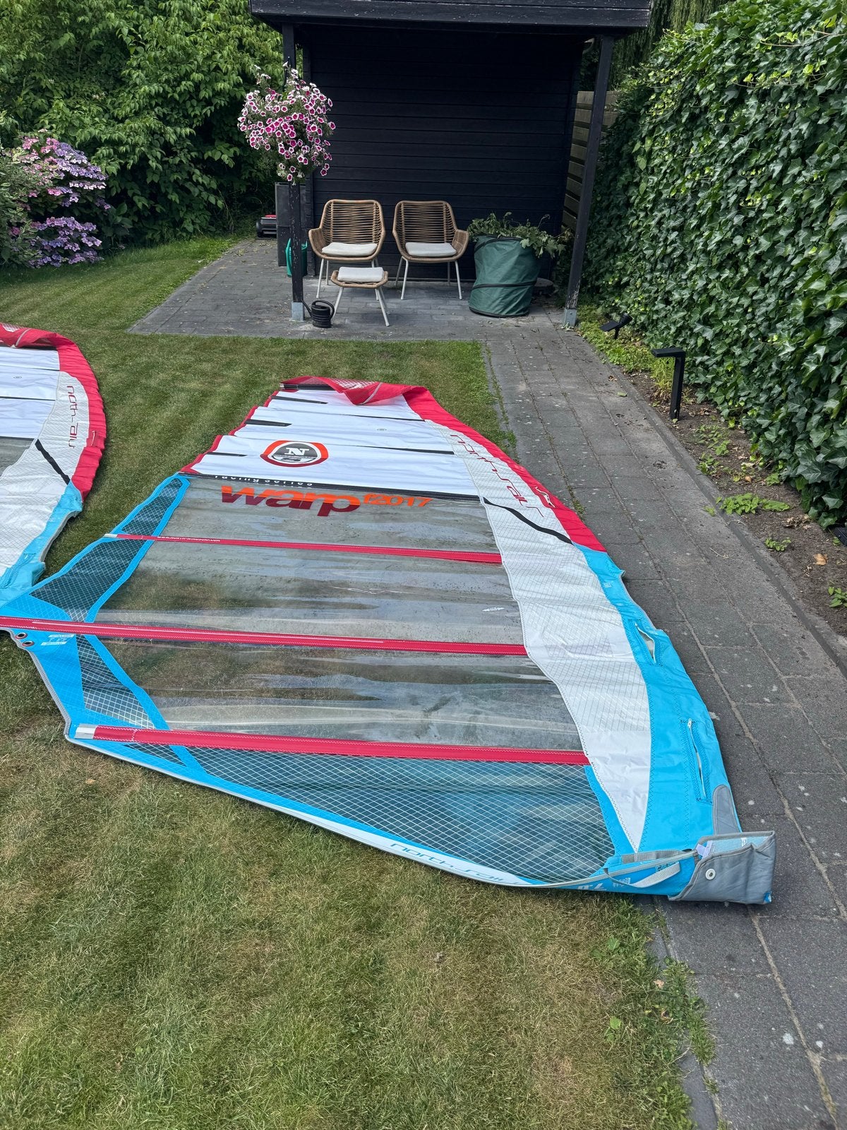 North Sails Warp F2017 7.0m2, Ophalen, Met mast, Gebruikt, 6.5 m² tot 8 m²