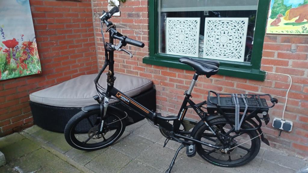 Shinga elektrische vouwfiets, Fietsen en Brommers, Fietsen | Vouwfietsen, Gebruikt, 20 inch of meer, Versnellingen, Ophalen of Verzenden