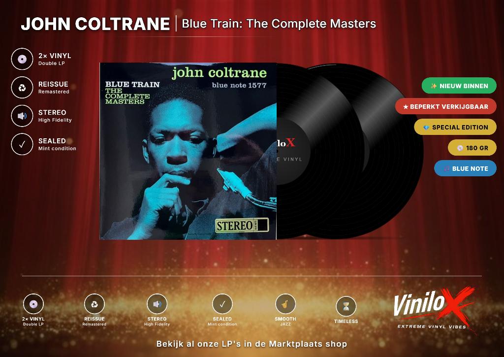 John Coltrane – Blue Train: The Complete Masters | LP, 1960 tot 1980, Ophalen of Verzenden, 12 inch, Nieuw in verpakking