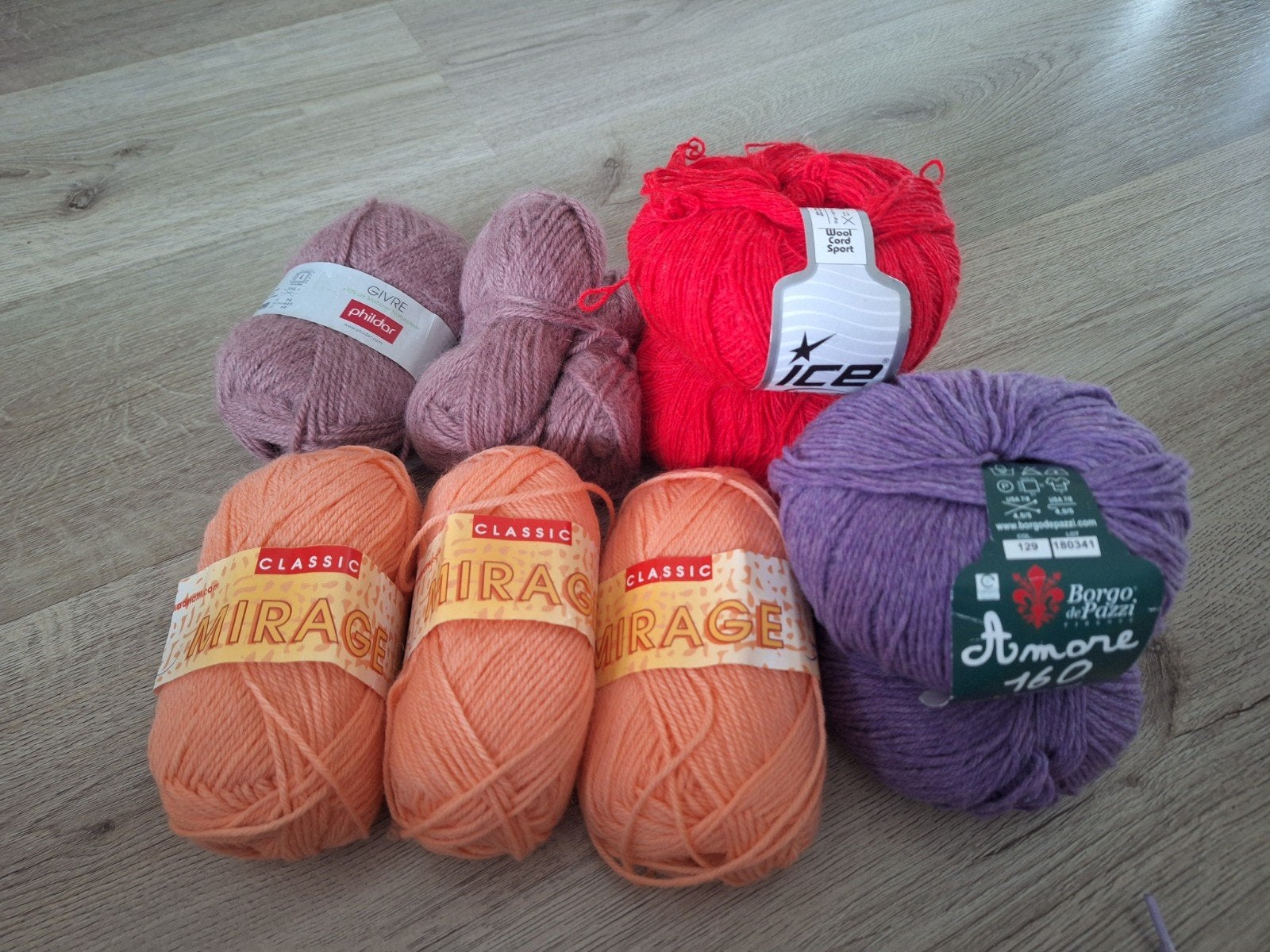 Wol acryl mix 9 bollen, Ophalen of Verzenden, Nieuw, Breien of Haken, Wol of Garen