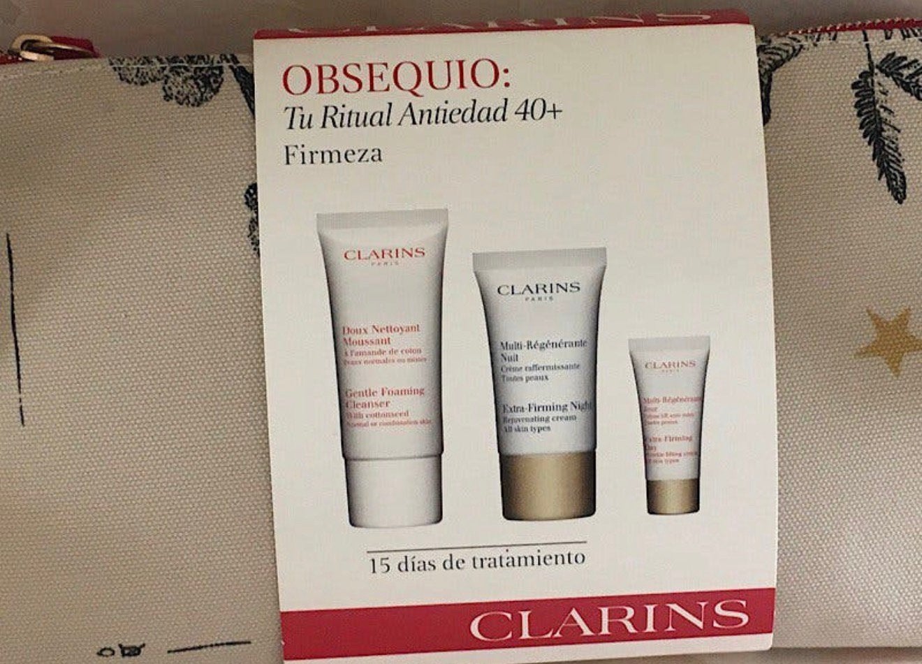 Set Clarins Cleanser 30 ml Extra furming night/day 15 ml + 5, Sieraden, Tassen en Uiterlijk, Verzenden, Nieuw, Gehele gezicht