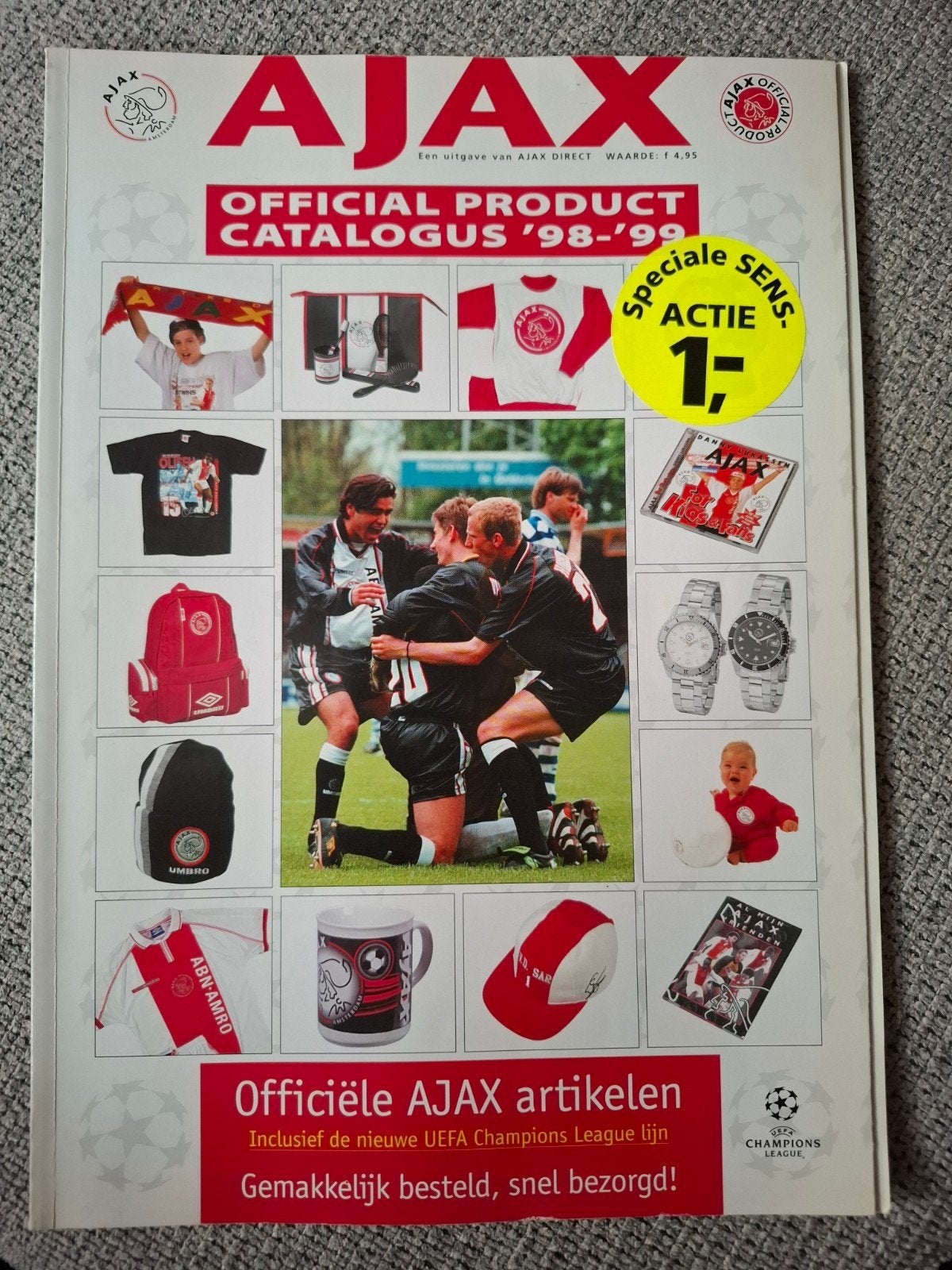 Ajax Officieel Product Catalogus '98-'99, Ophalen of Verzenden, Gebruikt, Formule 1
