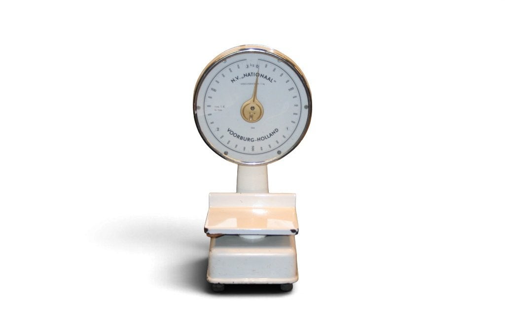 Vintage N.V. Nationaal Weegschaal Type TK7086, Ophalen, Winkelweegschaal, Arkelse Onderweg 4 4206 AH Gorinchem, De Gezel