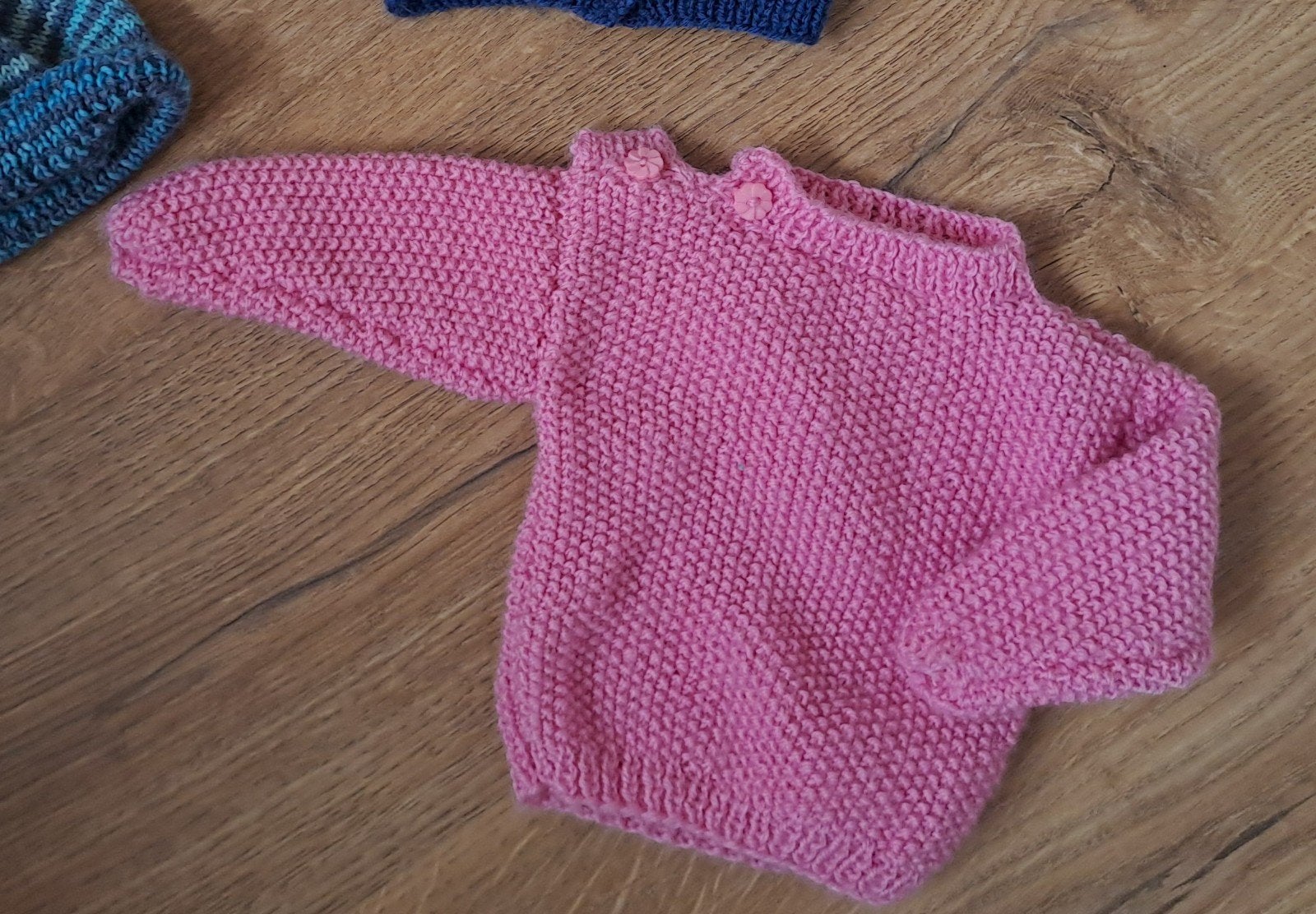 Nieuw Eigengebreid Roze Babytruitje, Ophalen of Verzenden, Nieuw, Handgemaakt, Meisje