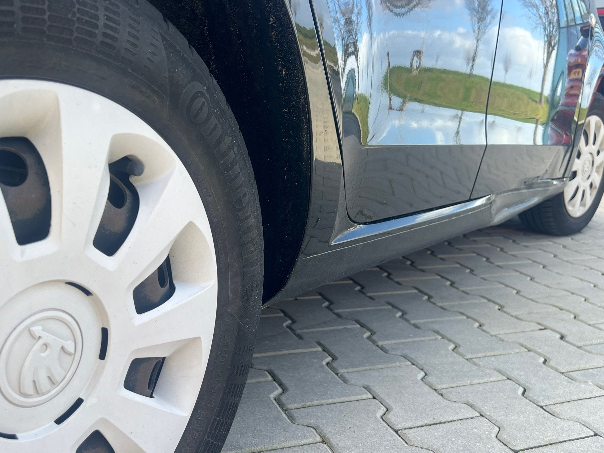 Skoda Citigo 1.0 Greentech Ambition - Black Pearl - Nav/Bleu, Auto's, Voorwielaandrijving, Stof, Gebruikt, 60 pk