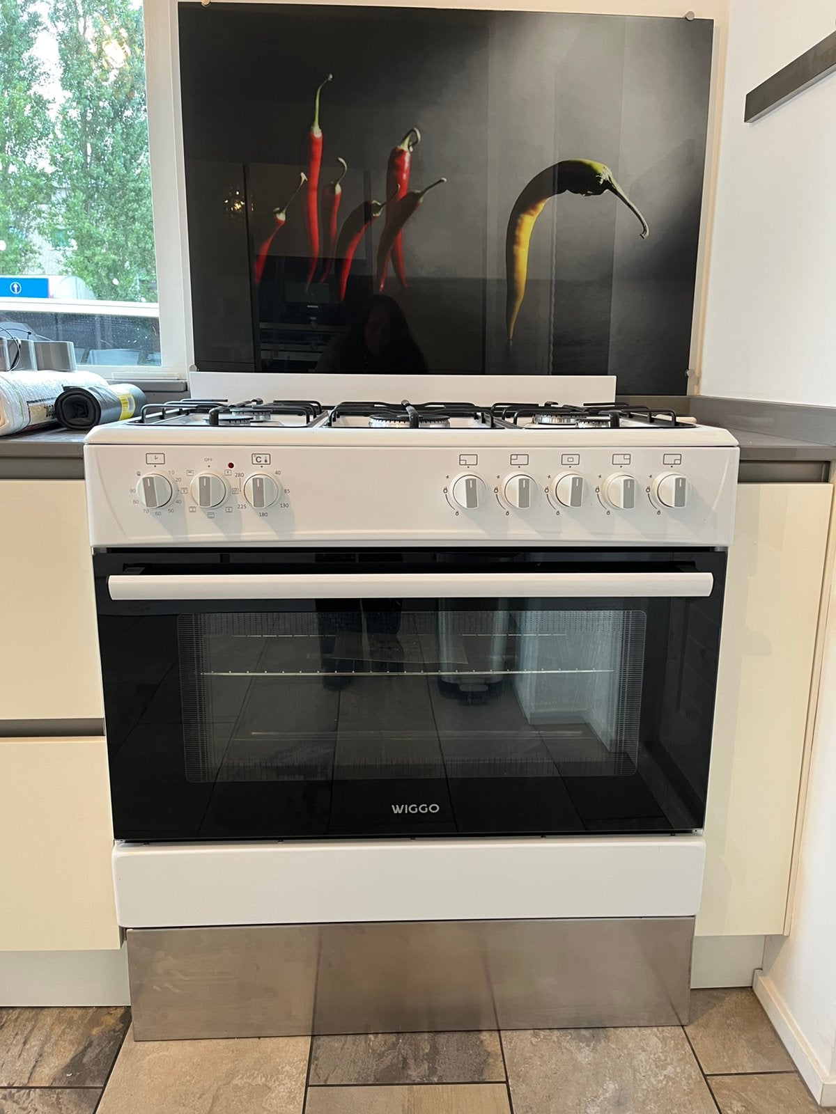 Gasfornuis met elektrische oven, Ophalen, Gebruikt, 60 cm of meer, Gas