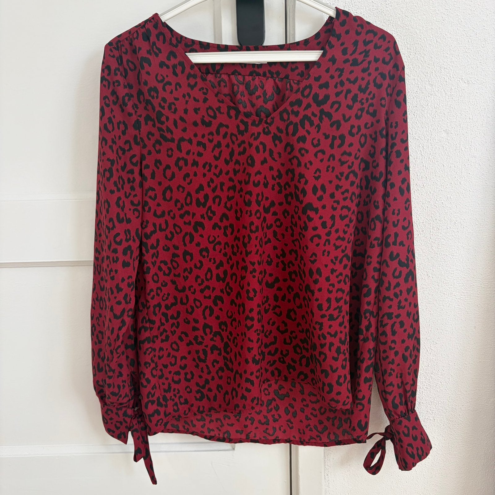 Costes Blouse - Print - Rood & Zwart - Maat M, Kleding | Dames, Ophalen of Verzenden, Zo goed als nieuw, Rood