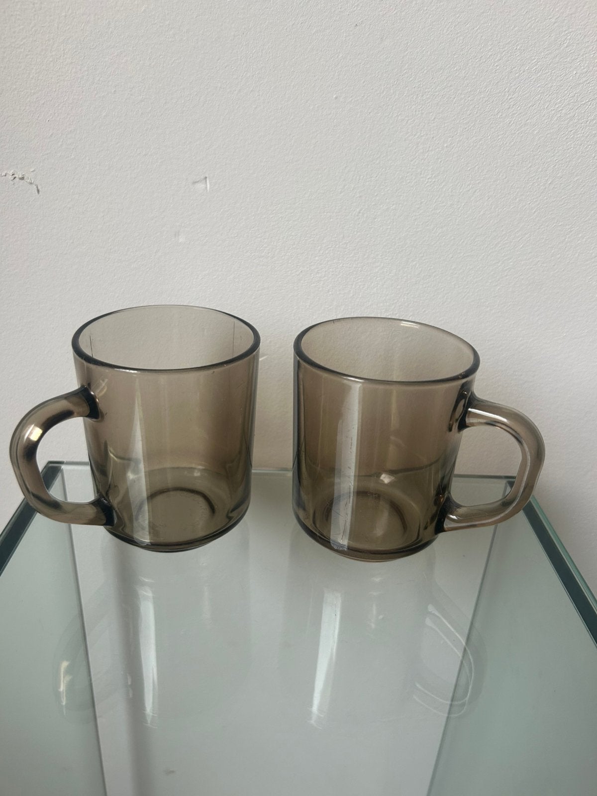 Set 2 st mokken Arcoroc France, Ophalen of Verzenden, Zo goed als nieuw, Overige typen