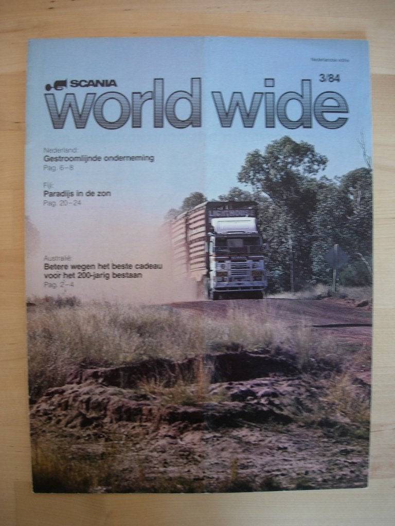 Scania Worldwide tijdschrift nummer 3 1984, Gelezen, Algemeen, Ophalen of Verzenden, Scania
