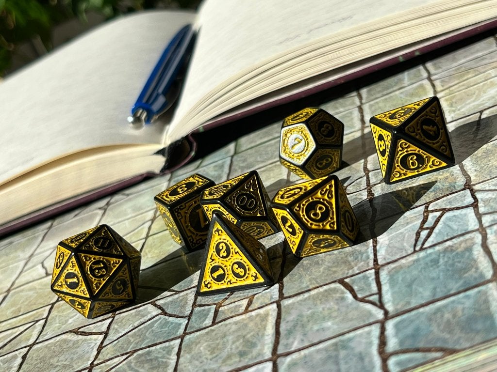 7-delige RPG Dobbelstenen Set – Wealthbound, Verkoop@didys.nl, Didy's, Toebehoren, Nieuw