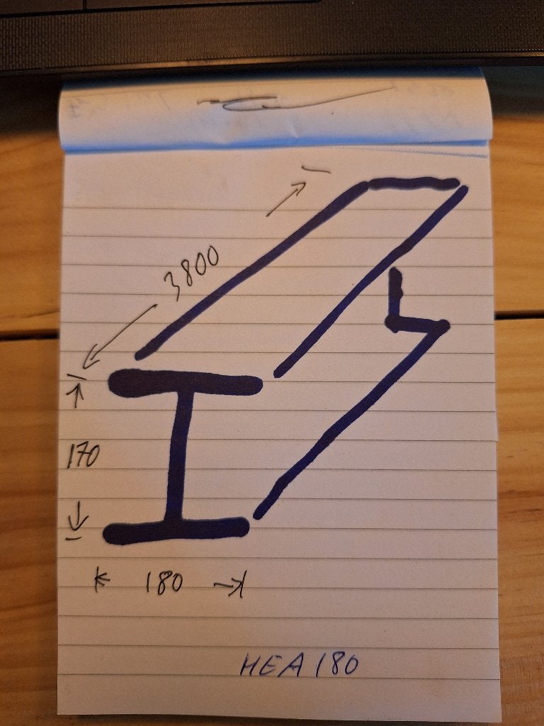 HEA stalen balk, Ophalen, Zo goed als nieuw, IJzer