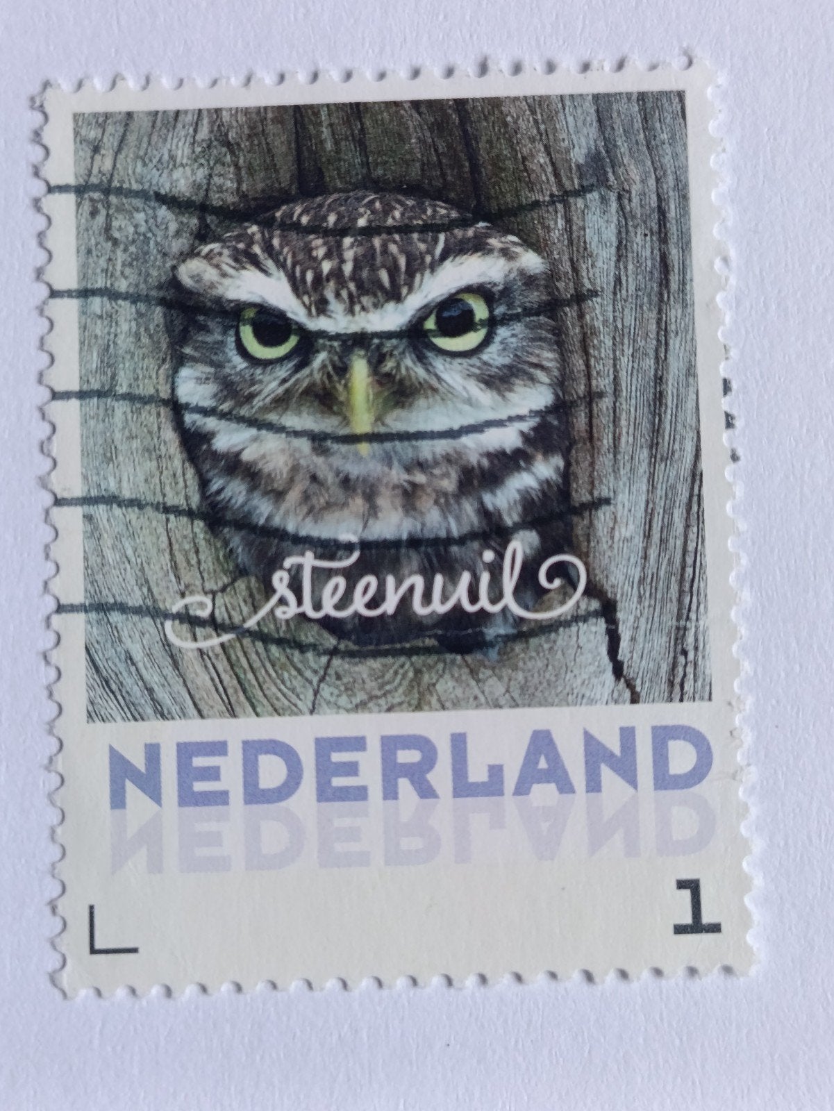 Persoonlijke postzegel Steenuil - Gestempeld, Ophalen of Verzenden, Na 1940, Gestempeld