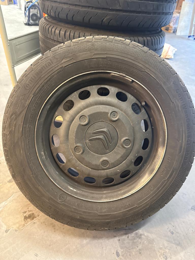 4 stalen velgen sets. Zie omschrijving, Bestelwagen, 16 inch, Banden en Velgen, Winterbanden