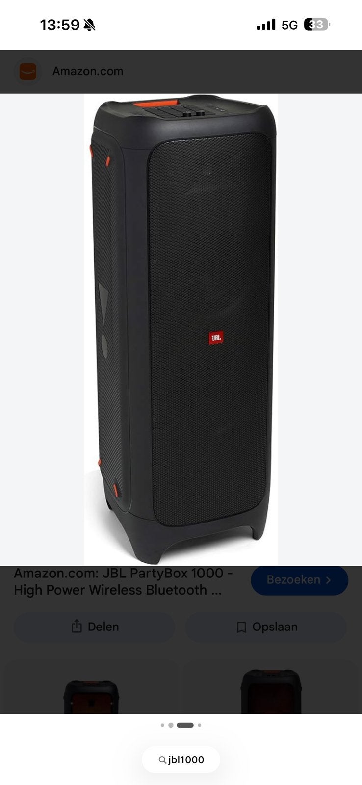 Jbl 1000, Ophalen, Zo goed als nieuw, JBL