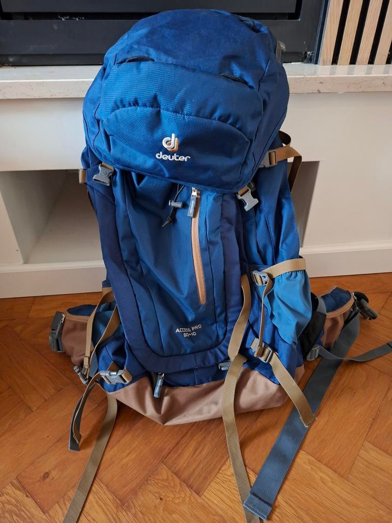 Deuter Access Pro 60+10 Backpack - Ideaal voor Backpacken, Ophalen of Verzenden, Zo goed als nieuw, Overige merken
