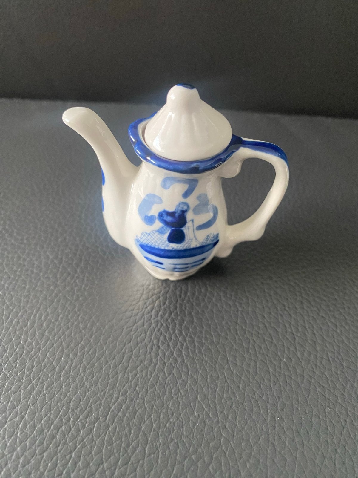 Delfts Blauw Miniatuur Theepotje - Decoratief, Antiek en Kunst, Ophalen of Verzenden